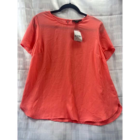 FOREVER 21, Women SHIRT, SHORT sleeve, SIZE L, COLOR ORANGE - Picture 7 of 7